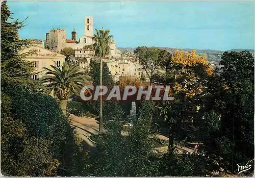 Moderne Karte Grasse La Cote d'Azur Les Jardins et la Ville