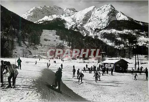 Cartes postales moderne Le Monetier (Htes Alpes) les Bains Les Grandes Alpes en Hiver Alt 1470 m