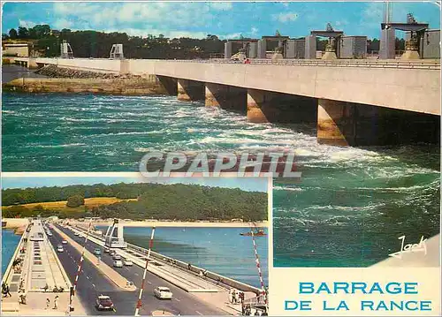 Moderne Karte Barrage de la Rance Couleurs de Bretagne Unique au Monde