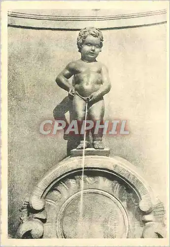 Moderne Karte Bruxelles Manneken Pis Cette Statue Vieille de 700 ans