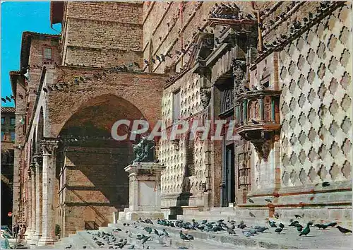 Cartes postales moderne Perugia Le Dome detail Statue de Jules III