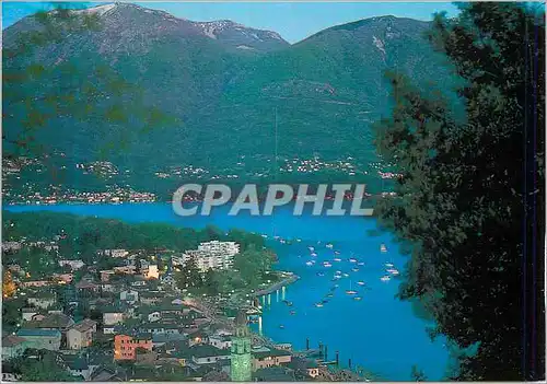 Cartes postales moderne Ascona di Notte Lago Maggiore