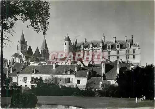 Moderne Karte Loches (Indre et Loire) Les Merveilles du Val de Loire Vue d'Ensemble sur le Chateau