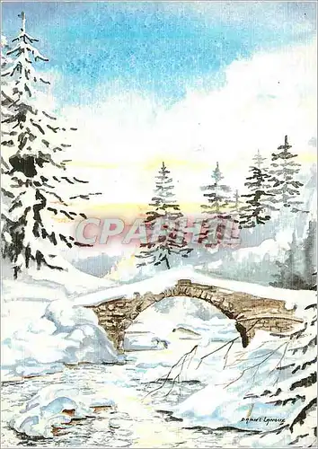 Cartes postales moderne Les Aquarelles de Daniel Lanoux Paysages de Montagne