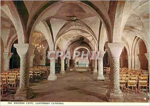 Cartes postales moderne The Western Crypt Canterbury Cathedral