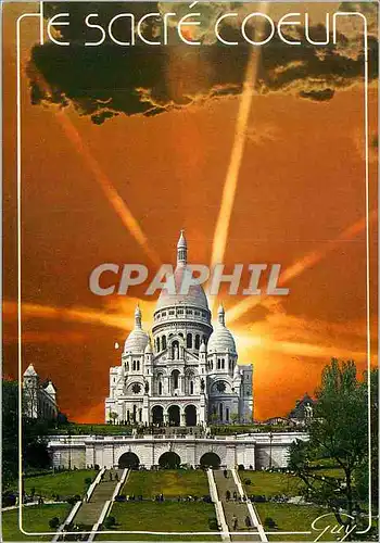 Cartes postales moderne Le Sacre Coeur Variations Parisiennes