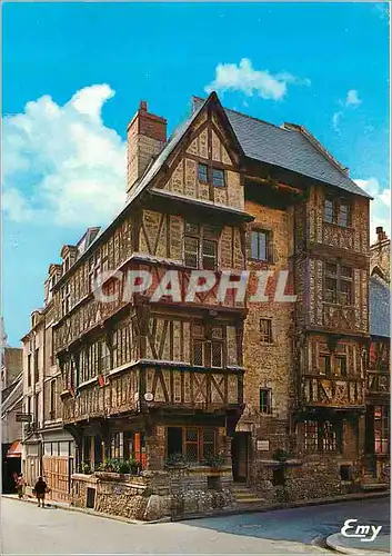 Moderne Karte Bayeux (Calvados) Vieille Maison a Colombages du XIVe Siecle Rue Saint Martin
