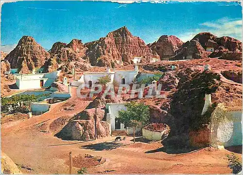 Moderne Karte Guadix Vue de Grottes