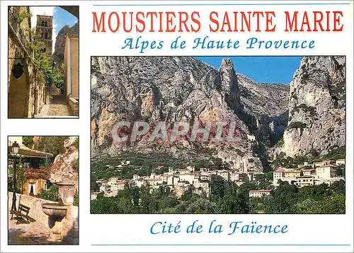 Cartes postales moderne Moustiers Sainte Marie Alpes de Haute Provence Cite de la Faience