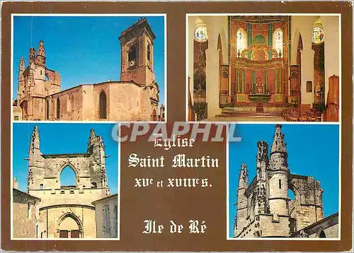 Cartes postales moderne Ile de Re Eglise Saint Martin XVe et XVIIIe S