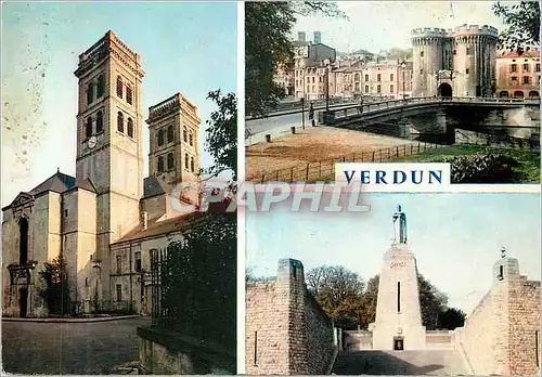 Moderne Karte Verdun (Meuse) Divers Aspects