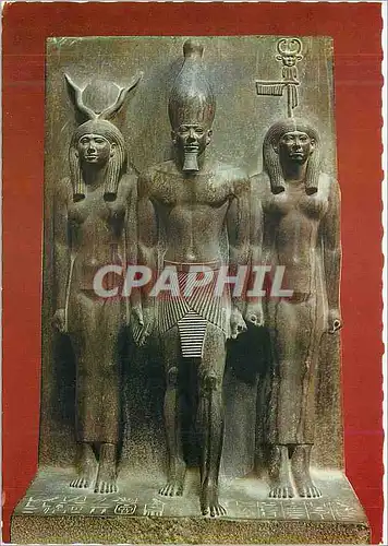 Cartes postales Cairo The Egyptian Museum LE Roi Mykerinos et la Deesse Hathor 4e Dyn