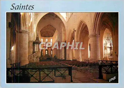 Cartes postales Saintes Cathedrale Saint Pierre Nef et Choeur Gothique