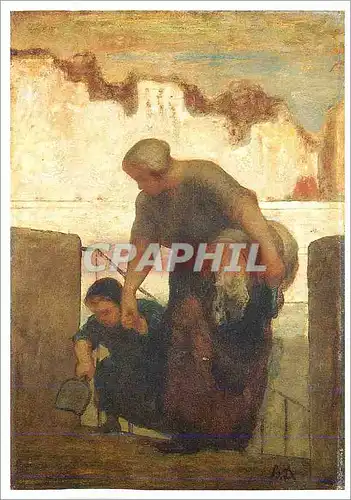 Cartes postales Musee d'Orsay Honore Daumier (1808 1879) La Laveuse ou La Blanchisseuse vers 1860 1861