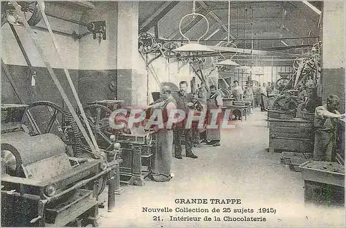 REPRO Grande Trappe Nouvelle Collection de 25 Sujets 1925 Interieur de la Chocolaterie