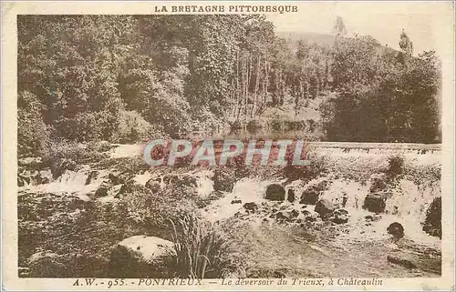 Cartes postales Pontrieux Bretagne Pittoresque Le Deversoir du Trieux a Chateaulin