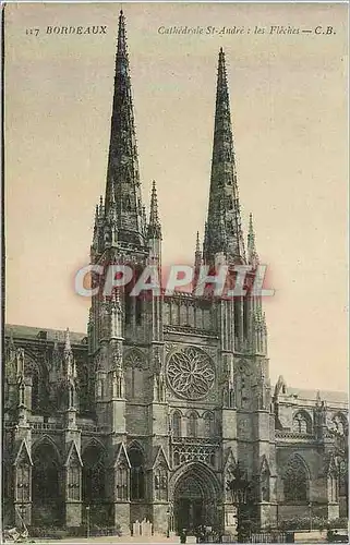 Ansichtskarte AK Bordeaux Cathedrale Andre Les Fleches