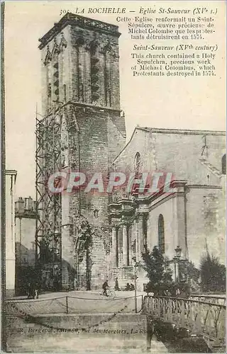 Ansichtskarte AK La Rochelle Eglise St Sauveur (XVe S)