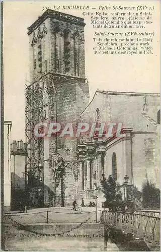 Cartes postales La Rochelle Eglise St Sauveur (XVe S)