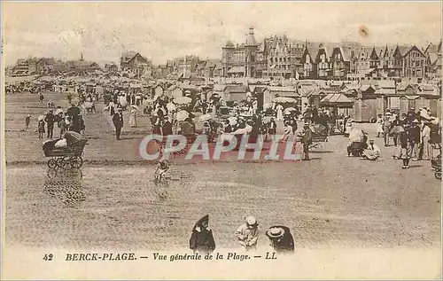 Cartes postales Berck Place Vue Generale de la Plage