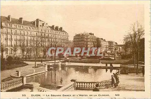 Ansichtskarte AK Dijon Le Square Darcy et l'Hotel de la Cloche