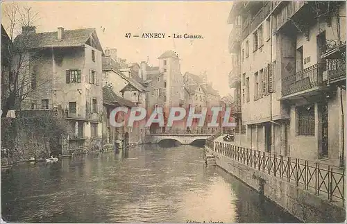 Ansichtskarte AK Annecy Les Canaux