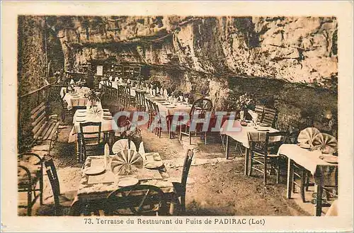 Cartes postales Padirac (Lot) Terrasse du Restaurant du Puits