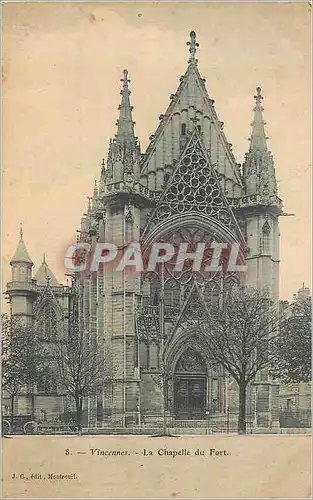 Cartes postales Vincennes La Chapelle du Fort