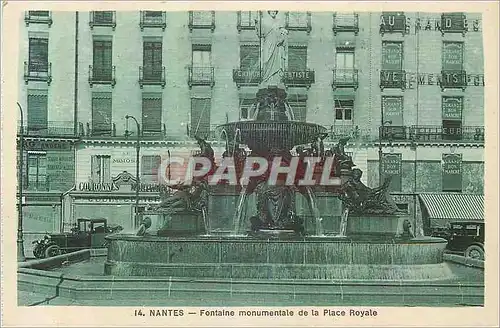 Cartes postales Nantes Fontaine Monumentale et Place Royale