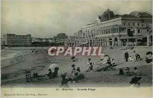 Cartes postales Biarritz Grande Plage