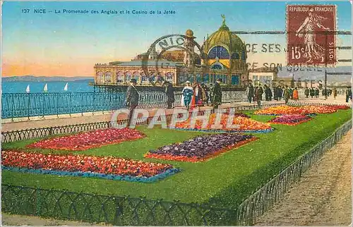 Ansichtskarte AK Nice La Promenade des Anglais et le Casino de la Jetee