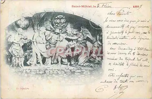 Cartes postales Saint Michel La Sepulcre (carte 1899=