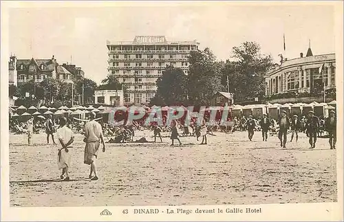 Cartes postales Dinard La Plage devant le Gallic Hotel