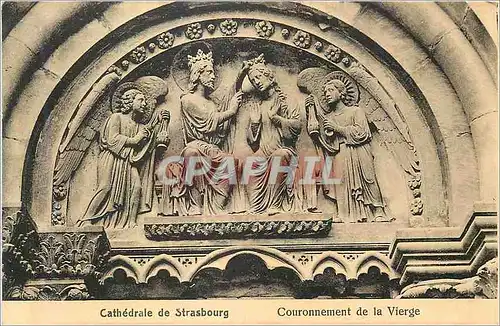 Cartes postales Strasbourg La Cathedrale Couronnement de la Vierge