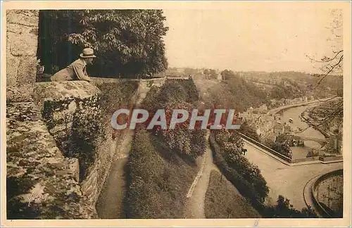 Cartes postales Dinan (C du Nord) Bretagne La Douce France La Vallee de la Rance Vue du Jardin Anglais