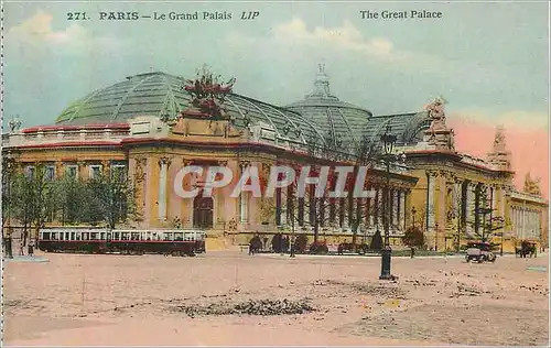 Cartes postales Paris Le Grand Palais Tramway