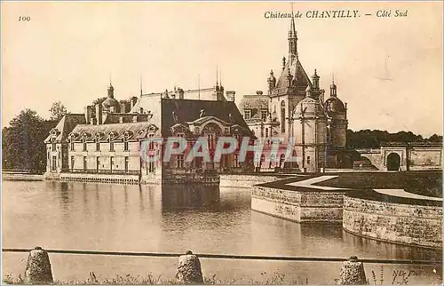 Cartes postales Chateau de Chantilly Cote Sud