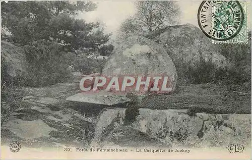 Ansichtskarte AK Foret de Fontainebleau La Casquette de Jockey