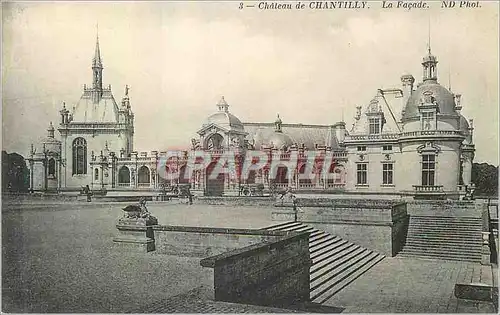 Cartes postales Chateau de Chantilly La Facade