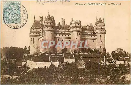Cartes postales Chateau de Pierrefonds Cote Nord