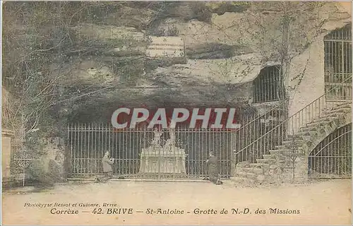 Cartes postales Correze Brive St Antoine Grotte de N D des Missions