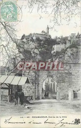 Cartes postales Rocamadour Entree de la Ville