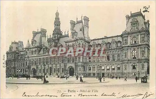 Cartes postales Paris L'Hotel de Ville