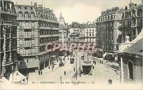 Cartes postales Grenoble La Rue Felix Roubat