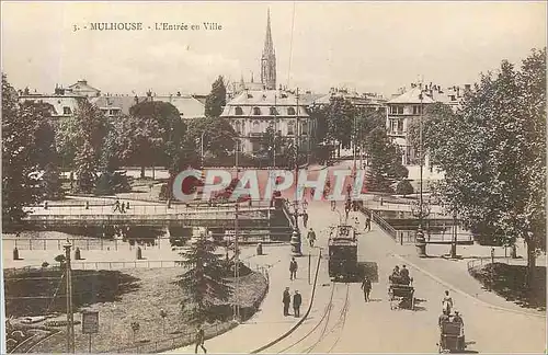 Cartes postales Mulhouse L'Entree en Ville Tramway
