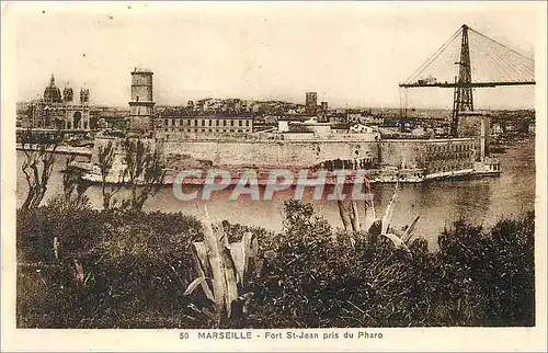 Cartes postales Marseille Port St Jean pris du Pharo