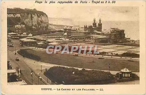 Ansichtskarte AK Dieppe Le Casino et les Falaises