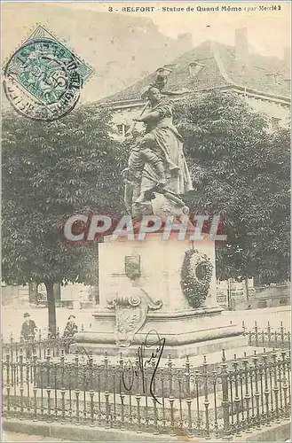Cartes postales Belfort Statue de Quand Meme (par Mercie)