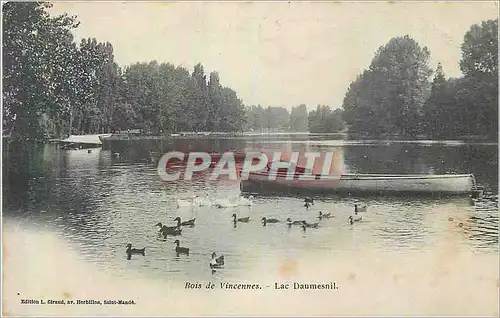 Cartes postales Bois de Vincennes Lac Daumesnil