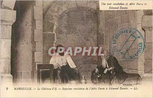 Ansichtskarte AK Marseille Chateau d'If Supreme Revelation de l'Abbe Faria a Edmond Dantes